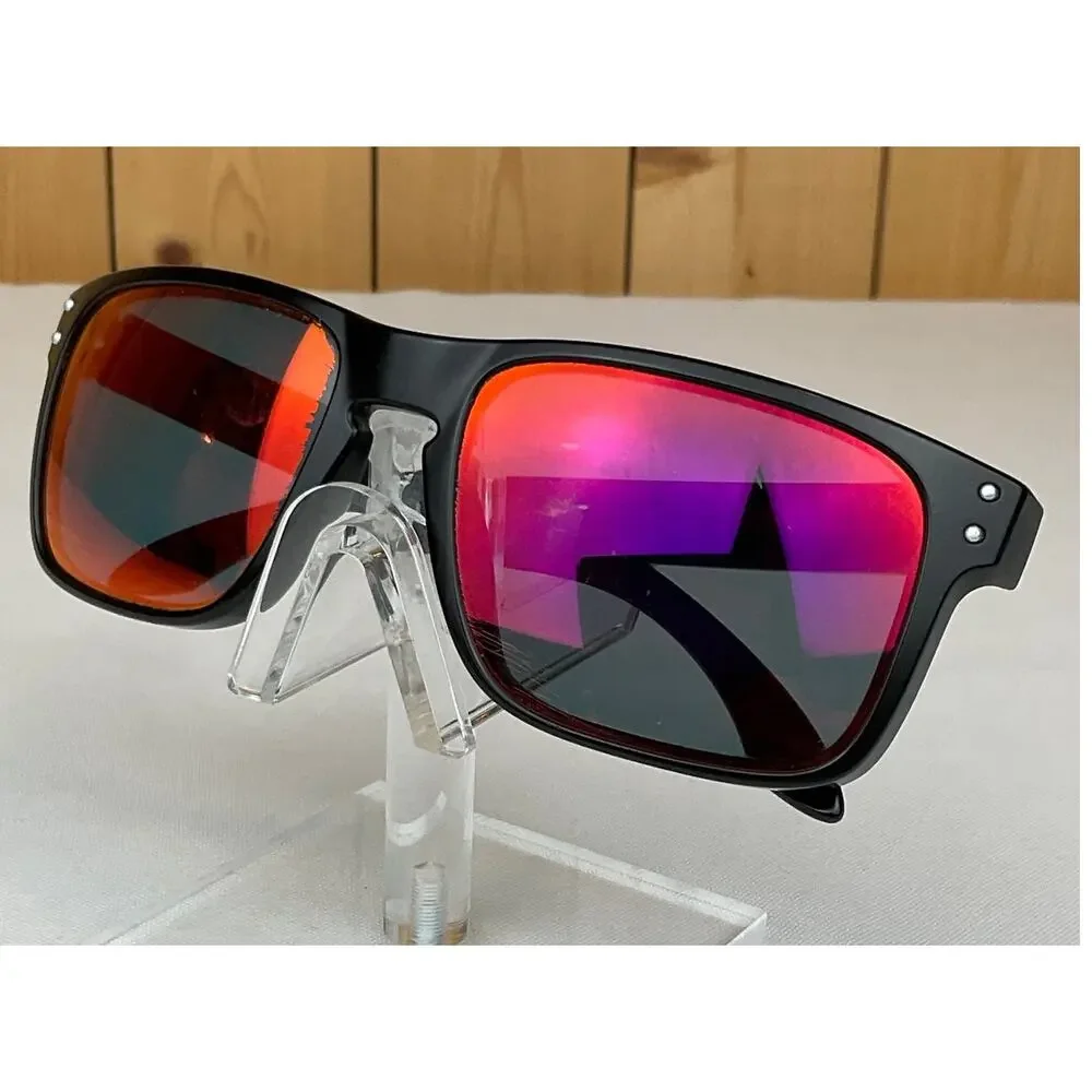 Oakley Holbrook Sunglasses - Matte Black Frame, Prizm Ruby Lenses OO9102